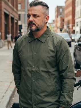 🌻NEW w/tags DIXXON Gray Coaches Jacket – Men’s Size Medium